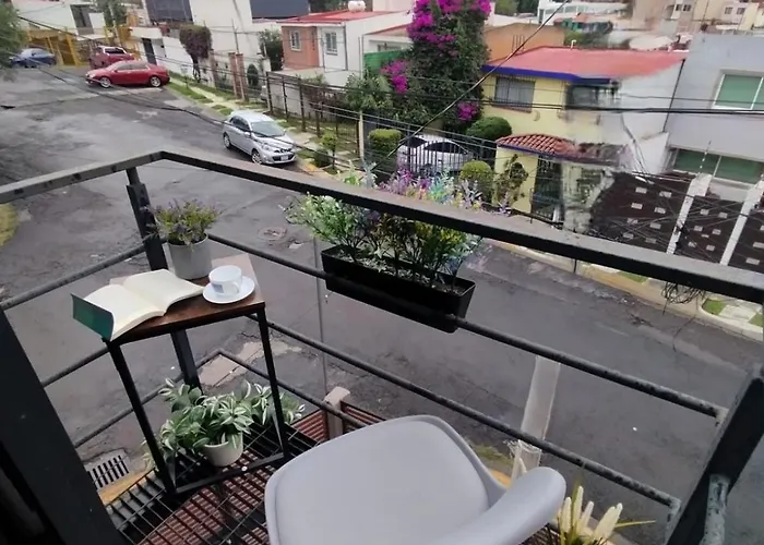 R05 Double At Itesm Cem Full Services, Shared-kitchen, Fridge ,laundry, Smart Tv, Parking, Balcony Mexico City